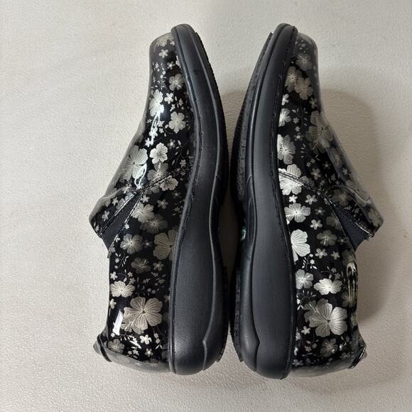 Spring‎ Step Professional Clogs Size 7 Metallic Floral Slip On Shoe Comfort Work - Picture 5 of 8